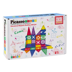 Picasso Magnetic Educational Building Tile Set 33pieces