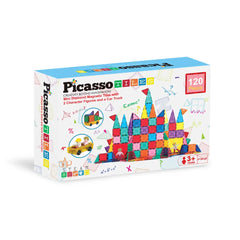 Picasso Magnetic Tiles Mini Diamond with 2Character+Car Truck 120pieces