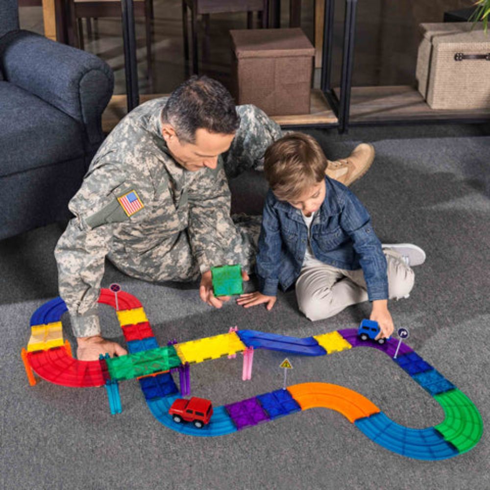 Picasso Magnetic Tiles Race Track Set 30-pieces