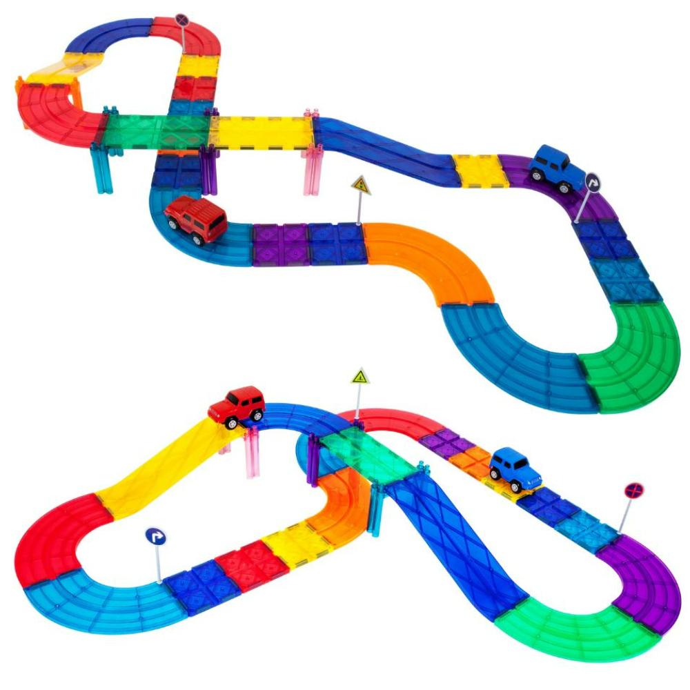 Picasso Magnetic Tiles Race Track Set 30-pieces