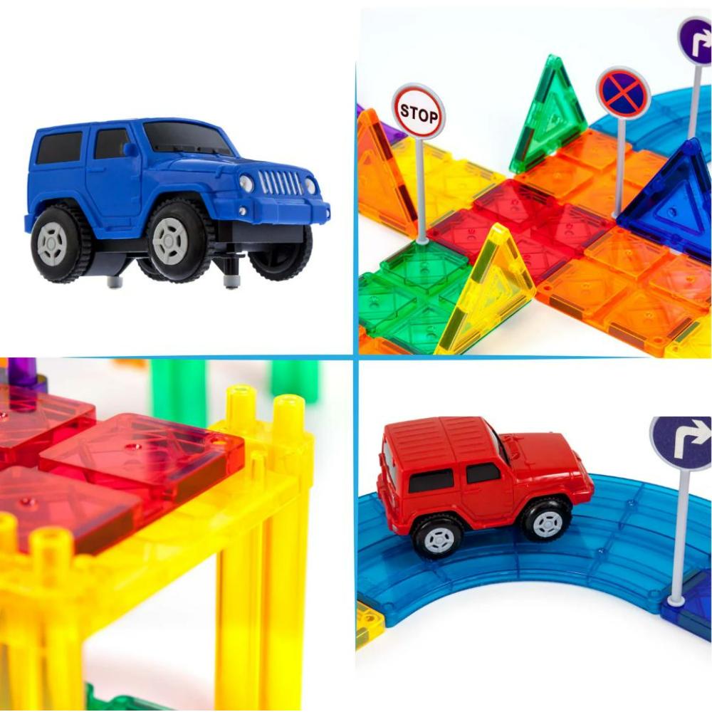 Picasso Magnetic Tiles Race Track Set 30-pieces