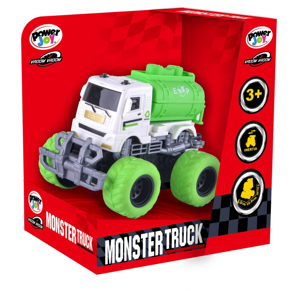Power Joy Vroom Vroom Monster Truck Inertia Assorted Colors - Sold per piece