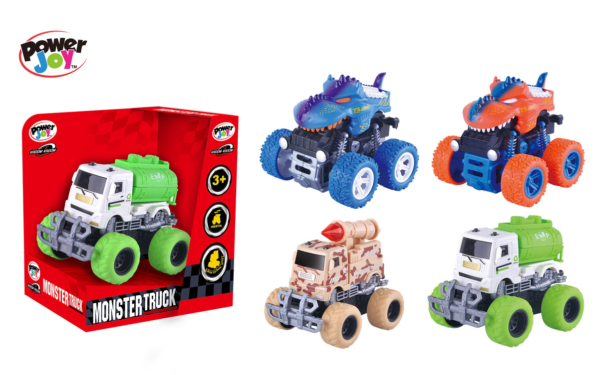 Power Joy Vroom Vroom Monster Truck Inertia Assorted Colors - Sold per piece