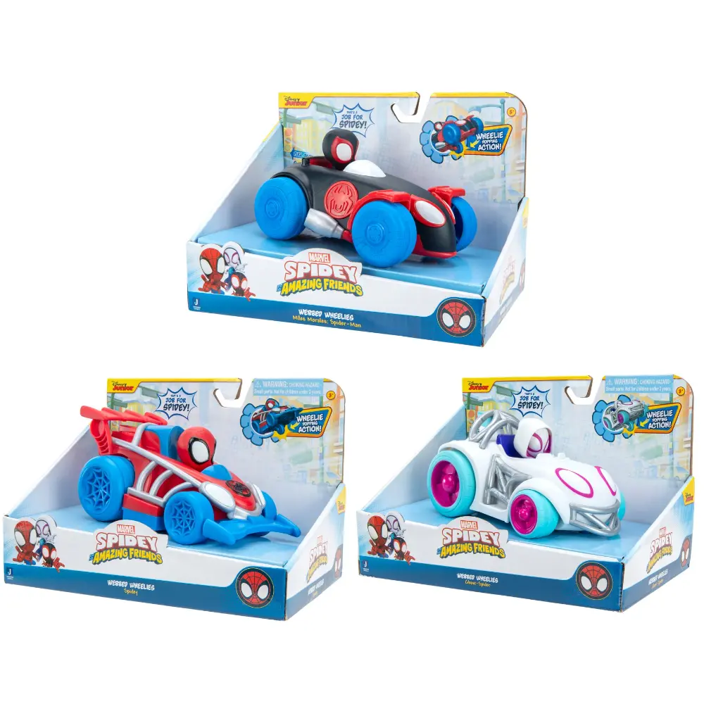 Spidey N Friends Pull Back Value Vehicle, 3Assortment