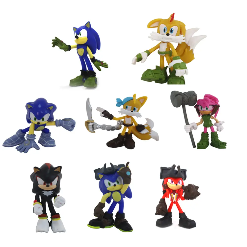 Sonic Figure Deluxe 8Pack with Box 2.5 Inch