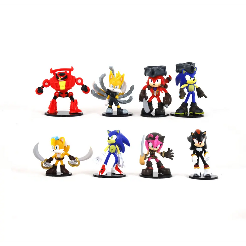 Sonic Figure Action 8Pack Deluxe Box 3 Inch