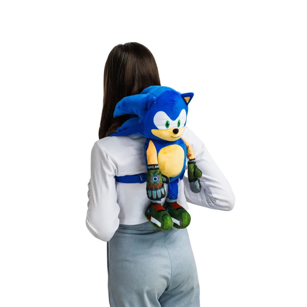 Sonic Plush Backpack 12Inch 4Asst