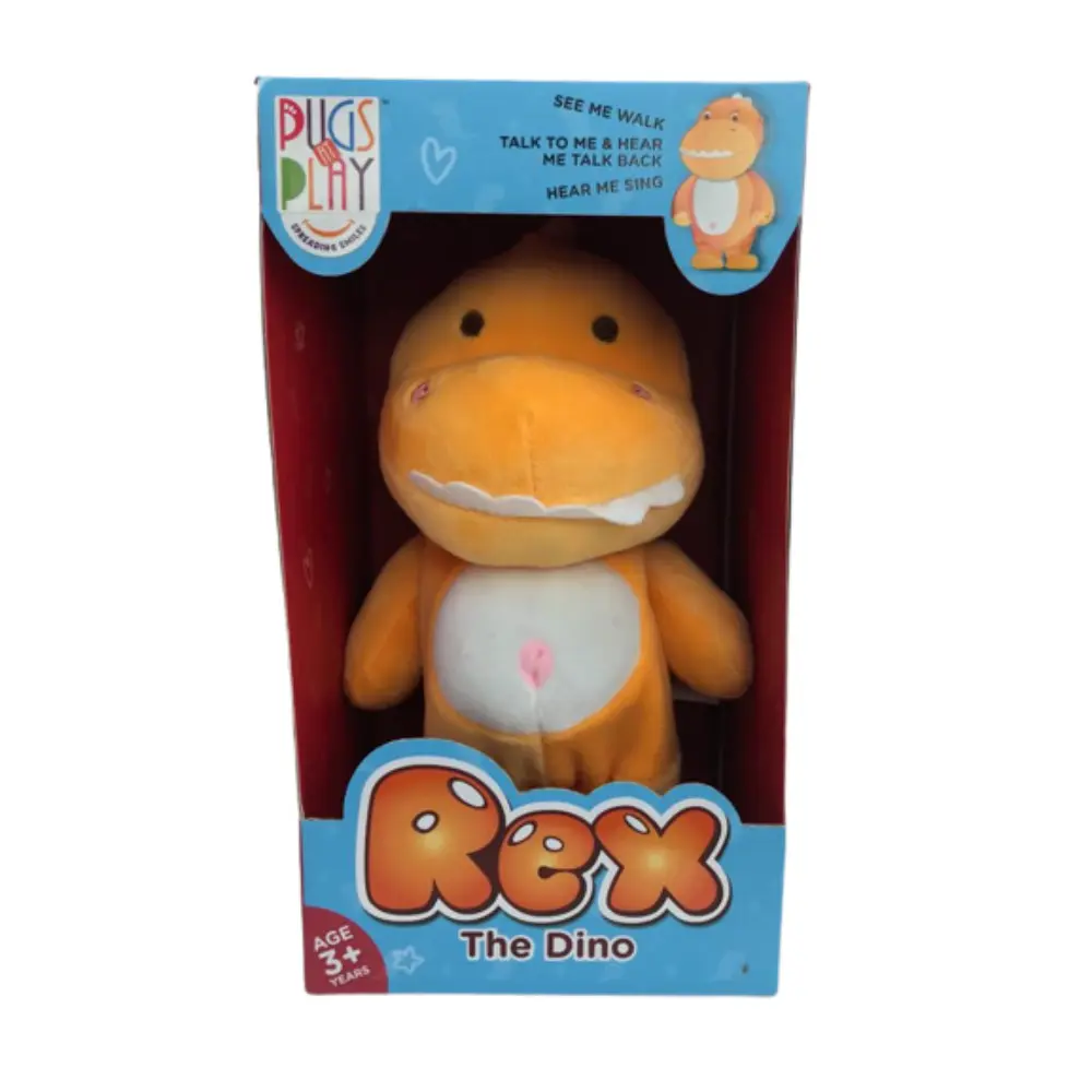 Pugs At Play Walking & Talking Rex 9 - Inches Battery Operated