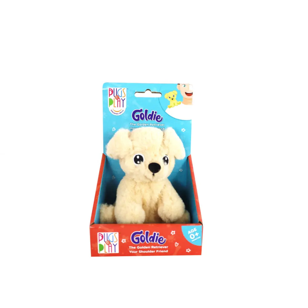 PUGS AT PLAY SHOULDER BUDDY GOLDIE 4INCH