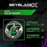 Beyblade X Launcher Helm Knight 3-80N